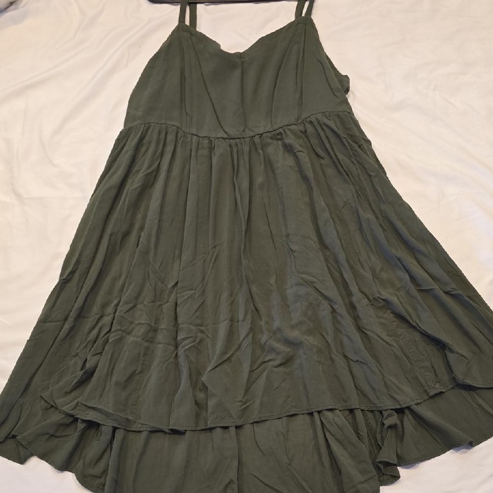 Torrid Olive Green High Low Dress